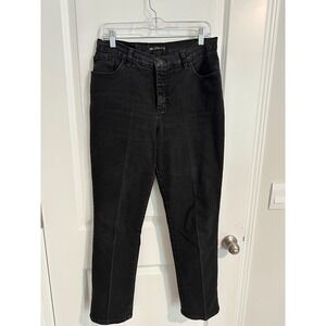 Lee Classic Fit Black Jeans‎ Comfort Stretch Denim Everyday Wear Size 10